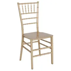 Emma and Oliver Resin Stacking Dining Chiavari Chair Gold