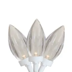 Northlight LED C9 Christmas Lights - Warm White - 16' White Wire - 25ct