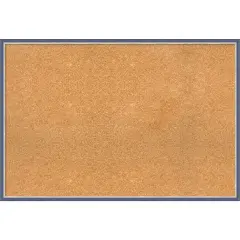 Theo Narrow Wood Framed Corkboard, Natural Cork Theo Blue