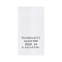 "Technically Speaking" Cotton Flour Sack Printed Funny Cute Humor Kitchen Dishtowel