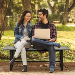 47" Outdoor Chair with Slatted Seat Plastic Coated Iron Frame Grey