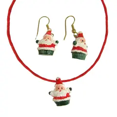CC Christmas Decor Club Pack of 288 Red Santa Claus Women Adult Christmas Jewelry Set Costume Accessories - One Size
