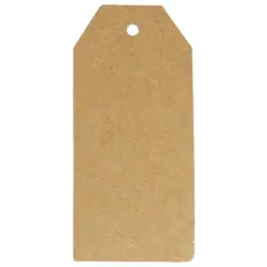 Wrapables 50 Gift Tags/Kraft Hang Tags with Free Cut Strings for Gifts, Crafts & Price Tags Original Tag