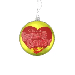 Northlight Tootsie Roll Sugar Daddy Original Milk Caramel Christmas Disc Ornament - 4" - Red Yellow