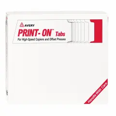 Avery Copier Tab Dividers, 5 Tab, White, 30 Sets (20416)