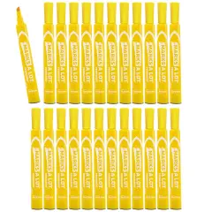 Avery Marks A Lot Permanent Markers, Chisel Tip, Large Desk-Style Size, 12 per Pack, 2 Packs, 24 Yellow Markers Total (50215)