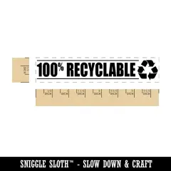100% Recyclable 100 Percent Recycle Rectangle Rubber Stamp for Stamping Crafting