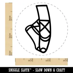 Ballet Ballerina Slippers Rubber Stamp for Stamping Crafting Planners