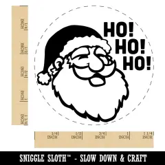 Christmas Santa Claus Saying Ho Ho Ho Rubber Stamp for Stamping Crafting Planners