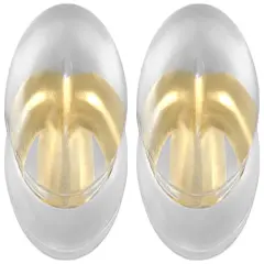 2 14K Yellow Gold Friction Ear Nut with Silicone Cushion 6.5mm Wide&nbsp;x 5.2mm High