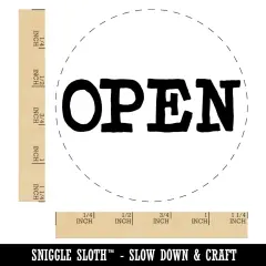 Open Fun Text Rubber Stamp for Stamping Crafting Planners