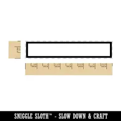 Bold Line Border Rectangle Rubber Stamp for Stamping Crafting