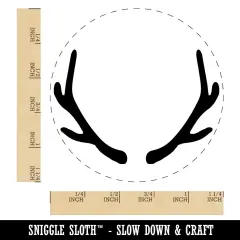 Deer Antlers Rubber Stamp for Stamping Crafting Planners