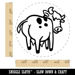 Cheeky Cow Butt Rubber Stamp for Stamping Crafting Planners
