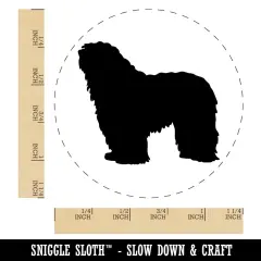 Bergamasco Sheepdog Dog Solid Rubber Stamp for Stamping Crafting Planners