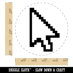 Digital Mouse Arrow Pointer Icon Rubber Stamp for Stamping Crafting Planners