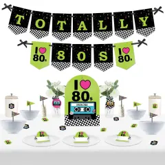 Big Dot of Happiness 80&rsquo;s Retro - DIY Totally 1980s Party Signs - Snack Bar Decorations Kit - 50 Pieces