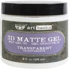 Finnabair Art Basics 3D Matte Gel 8.5oz-Transparent