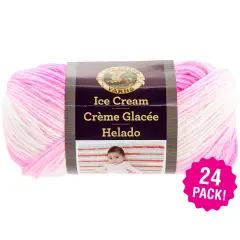 Multipack of 24 - Lion Brand Ice Cream Yarn-Birthday Cake
