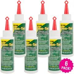 Gem-Tac Permanent Adhesive 6/Pkg