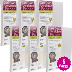 Multipack of 6 - Carol Doak's Foundation Paper 100/Pkg-8.5"X11"