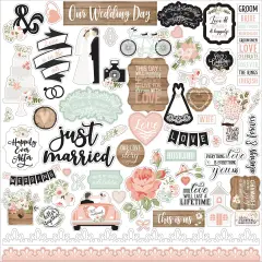 Our Wedding Cardstock Stickers 12"X12"-Elements
