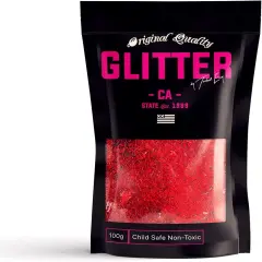 Shaped Ultra Sparkle Glitter - TRIANGLES 2mm - RED Holographic Premium Glitter Multi Purpose Dust Powder 50g / 1.75oz