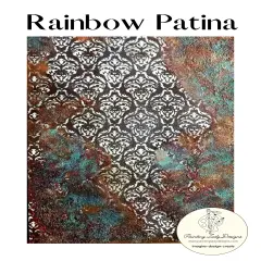 Rainbow Patina Decoupage and Mixed Media Art Papers (large)