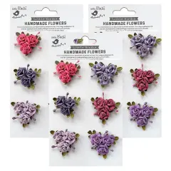 Pack of 3 - Little Birdie Francisca Paper Flowers 6/Pkg-Birds And Berries