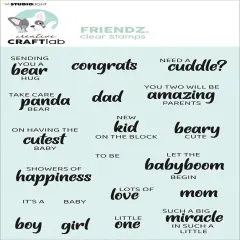 Studio Light Friendz Clear Stamp-Nr. 165, Baby Text