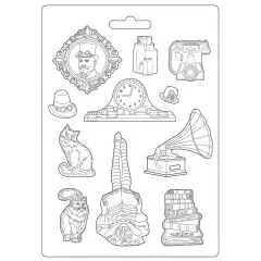 Stamperia Soft Maxi Mould 8.5"X11.5"-Cats, Lady Vagabond Lifestyle