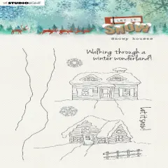 Studio Light Let It Snow Clear Stamps-Nr. 264, Snowy Houses