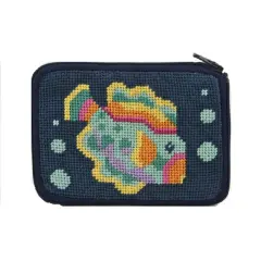 Coin Purse - Tropical Fish - Needlepoint Kit Multicolor