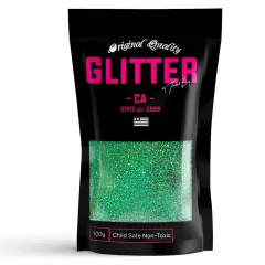 Irish Green Holographic Ultra Fine Premium Glitter 100g / 3.5oz Multi Purpose Craft Paper Glass Decorations DIY Project