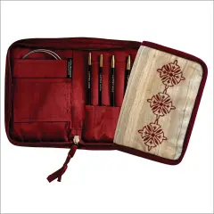 Lantern Moon Bequest Tunisian Crochet Hook Set with Silk Case Multicolor