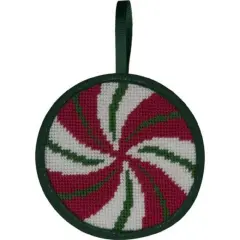 Alice Peterson Stitch-Ups Peppermint Swirl Needlepoint Ornament Kit Multicolor