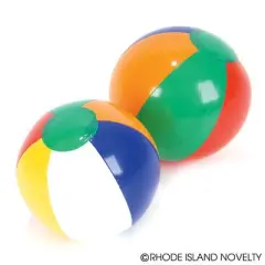 6" MULTICOLORED BEACH BALL - 12 Pack