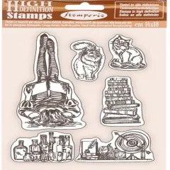 Stamperia Cling Rubber Stamp 5.5"X7"-Air Ship, Lady Vagabond Lifestyle