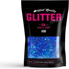 Sea Blue Chunky Glitter ✮ Chunky Glitter Mix ✮ 100g Festival Glitter Cosmetic Face Body Hair Nails