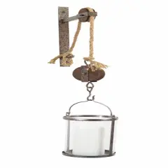 Pulley Mounted Canister Candle Holder