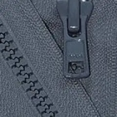 YKK 24" Vislon Zipper ~ YKK #5 Molded Plastic Sport Zipper ~ Separating - 579 Dark Grey (1 Zipper/Pack)