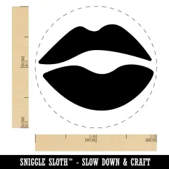 Kiss Lips Self-Inking Rubber Stamp for Stamping Crafting Planners UV