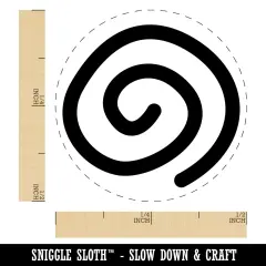 Spiral Doodle Self-Inking Rubber Stamp for Stamping Crafting Planners Purple