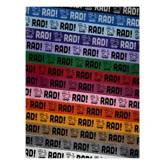 Rad Dog on a Skateboard Satin Ribbon for Bows Gift Wrapping DIY Craft Projects - 1" - 3 Yards Purple Ribbon