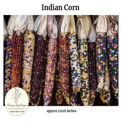 Indian Corn - Art paper for Decoupage and Mixed Media by Painting Lady Designs (Small 12x18)