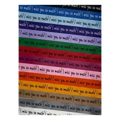 I Miss You So Much Satin Ribbon for Bows Gift Wrapping - 1" - 3 Yards Lavender Ribbon