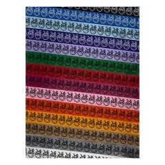 Coconut Drink Tropical Doodle Satin Ribbon for Bows Gift Wrapping DIY Craft Projects - 1" - 3 Yards Light Pink Ribbon