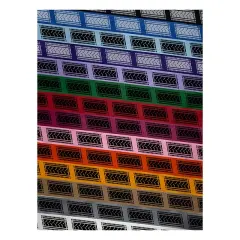 Tire Tread Track Satin Ribbon for Bows Gift Wrapping DIY Craft Projects - 1" - 3 Yards Purple Ribbon