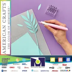 EKT Retractable Knife Pink with set of 6 blades 54000020 By American Crafts