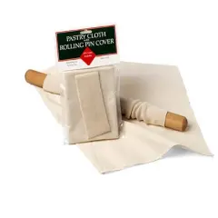 Pastry Cloth and Rolling Pin Cover Set